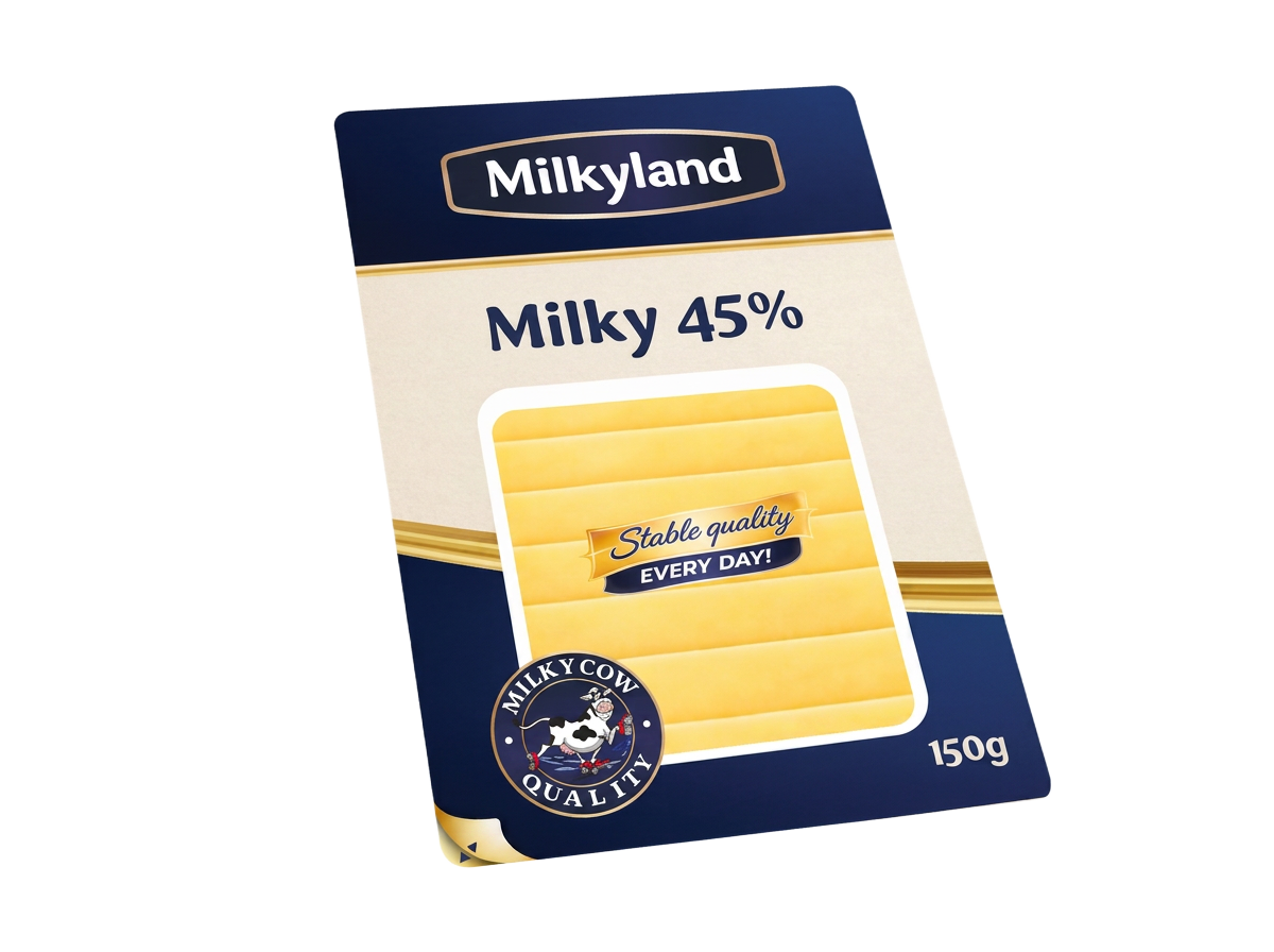 Milky 45 % – sliced cheese 150 g